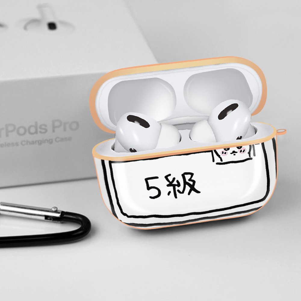 ちいかわ ハチワレ Chii-kawa hachiware 【AirPods Pro用】ハードシェル保護ケース｜耐衝撃・防指紋・カラビナ付き商品仕様