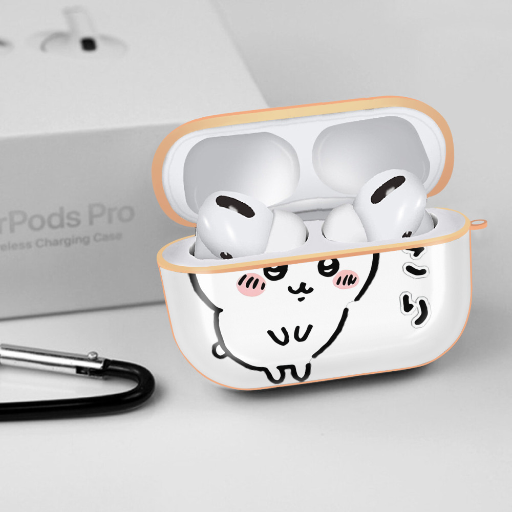 ちいかわ ちいかわ Chii-kawa chiikawa 【AirPods Pro用】ハードシェル保護ケース｜耐衝撃・防指紋・カラビナ付き商品仕様