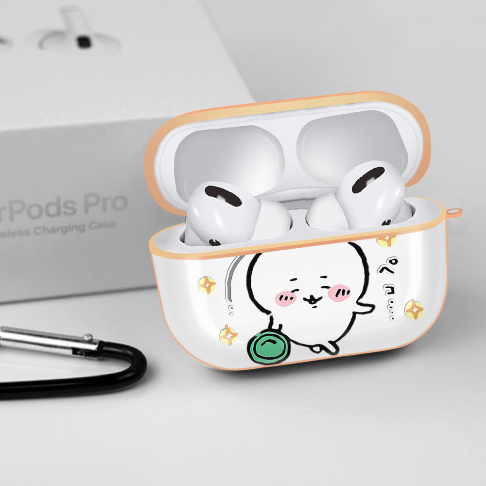 ちいかわ ちいかわ Chii-kawa chiikawa 【AirPods Pro用】ハードシェル保護ケース｜耐衝撃・防指紋・カラビナ付き商品仕様