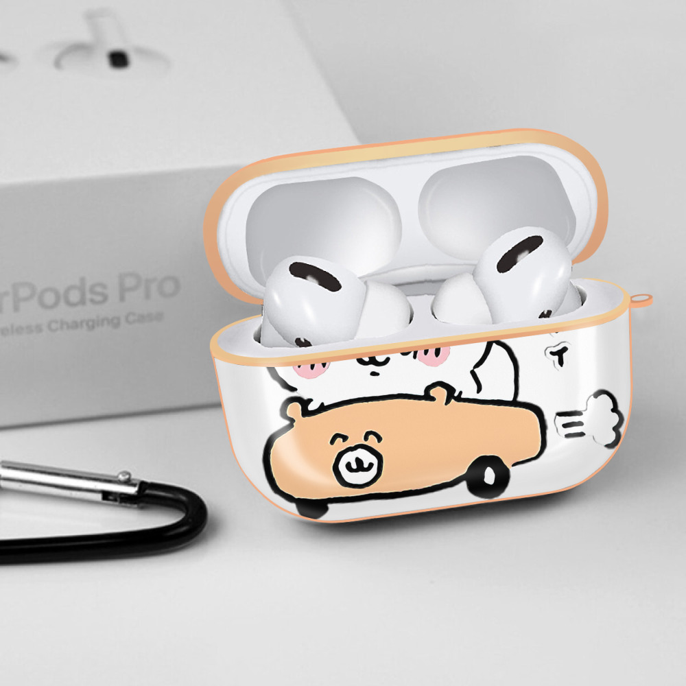 ちいかわ ちいかわ Chii-kawa chiikawa 【AirPods Pro用】ハードシェル保護ケース｜耐衝撃・防指紋・カラビナ付き商品仕様