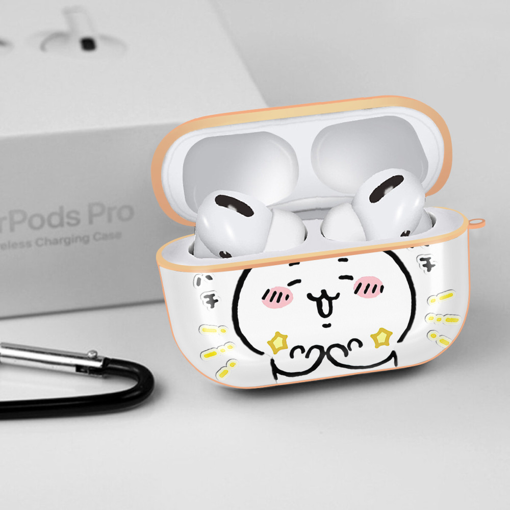 ちいかわ ちいかわ Chii-kawa chiikawa 【AirPods Pro用】ハードシェル保護ケース｜耐衝撃・防指紋・カラビナ付き商品仕様
