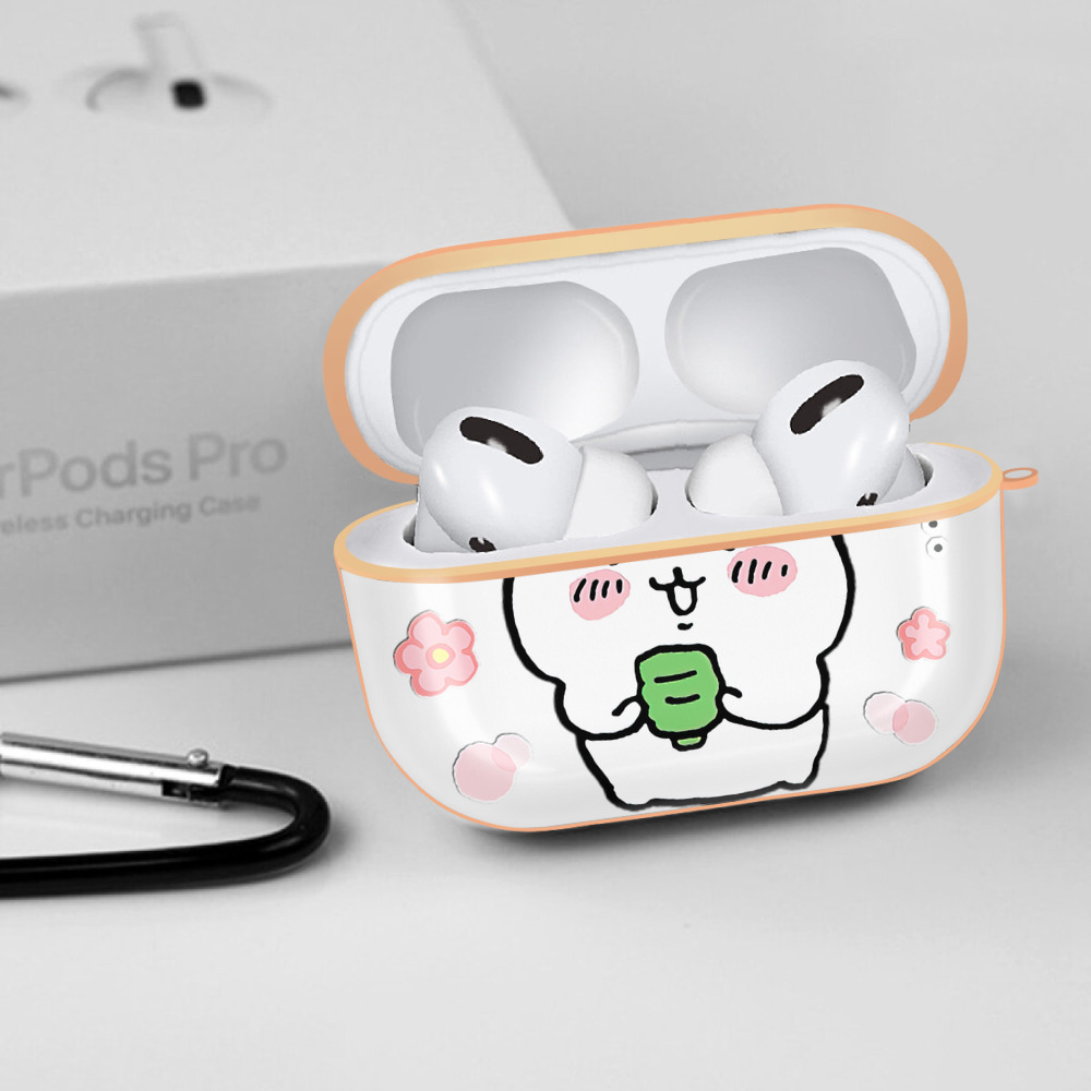 ちいかわ ちいかわ Chii-kawa chiikawa 【AirPods Pro用】ハードシェル保護ケース｜耐衝撃・防指紋・カラビナ付き商品仕様