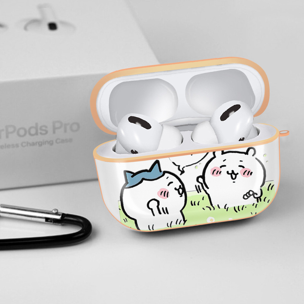 ちいかわ ちいかわ Chii-kawa chiikawa 【AirPods Pro用】ハードシェル保護ケース｜耐衝撃・防指紋・カラビナ付き商品仕様