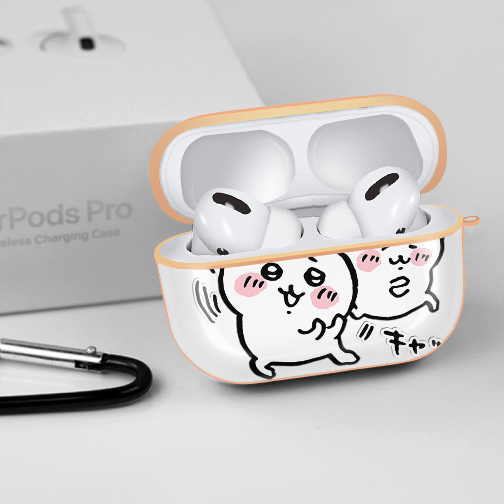 ちいかわ ちいかわ Chii-kawa chiikawa 【AirPods Pro用】ハードシェル保護ケース｜耐衝撃・防指紋・カラビナ付き商品仕様
