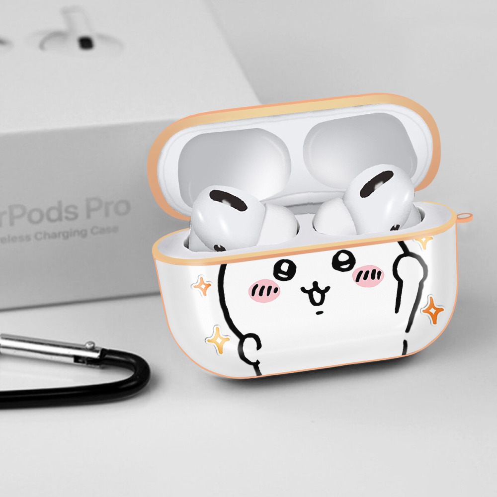 ちいかわ ちいかわ Chii-kawa chiikawa 【AirPods Pro用】ハードシェル保護ケース｜耐衝撃・防指紋・カラビナ付き商品仕様