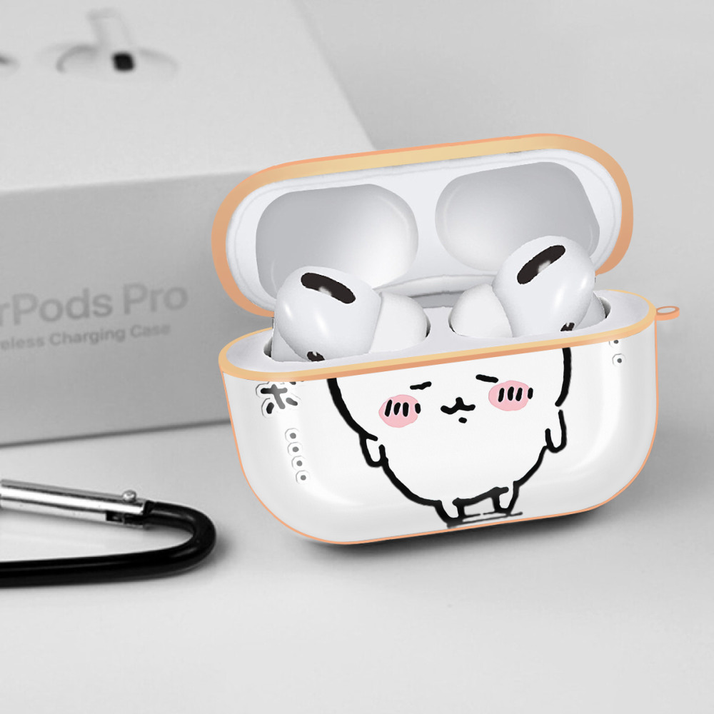 ちいかわ ちいかわ Chii-kawa chiikawa 【AirPods Pro用】ハードシェル保護ケース｜耐衝撃・防指紋・カラビナ付き商品仕様