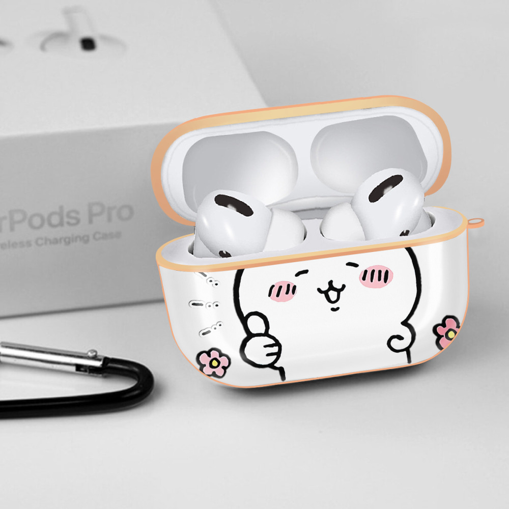 ちいかわ ちいかわ Chii-kawa chiikawa 【AirPods Pro用】ハードシェル保護ケース｜耐衝撃・防指紋・カラビナ付き商品仕様