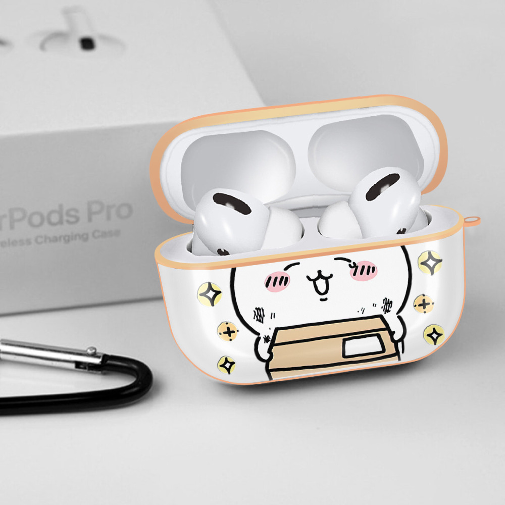 ちいかわ ちいかわ Chii-kawa chiikawa 【AirPods Pro用】ハードシェル保護ケース｜耐衝撃・防指紋・カラビナ付き商品仕様