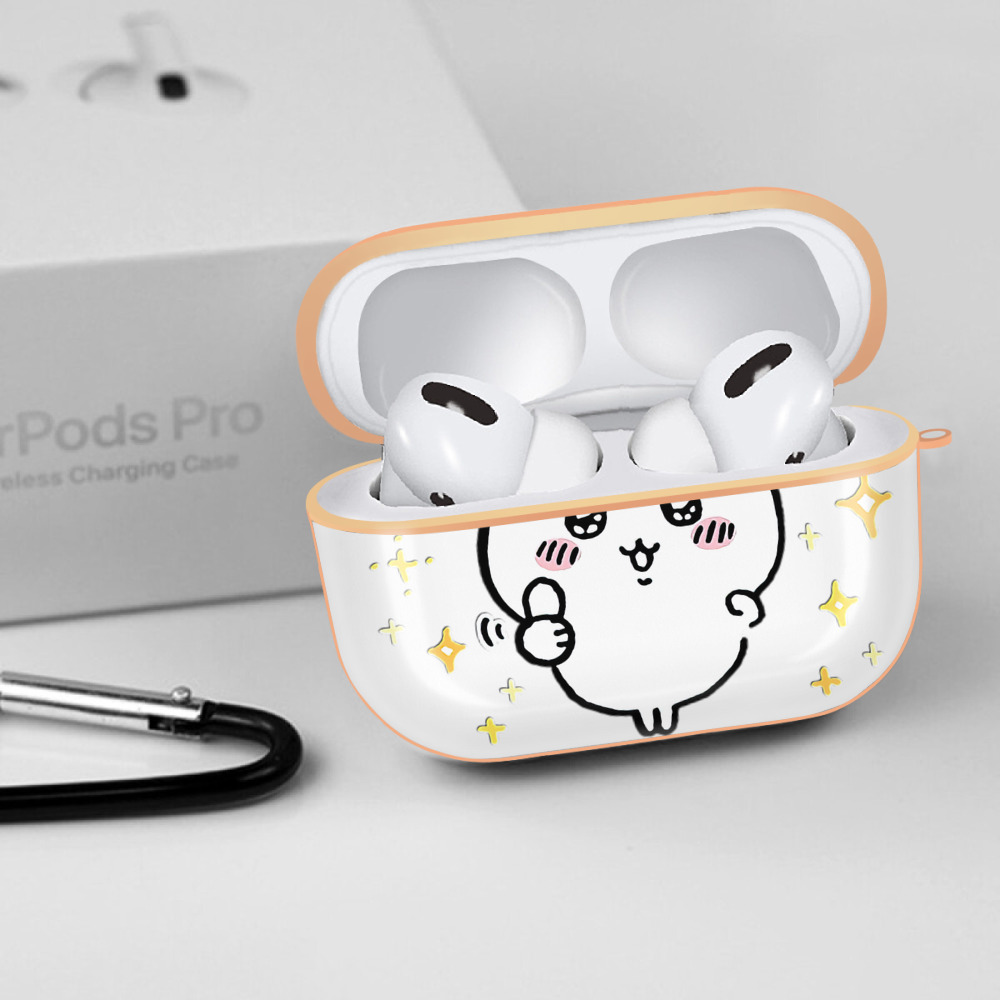 ちいかわ ちいかわ Chii-kawa chiikawa 【AirPods Pro用】ハードシェル保護ケース｜耐衝撃・防指紋・カラビナ付き商品仕様