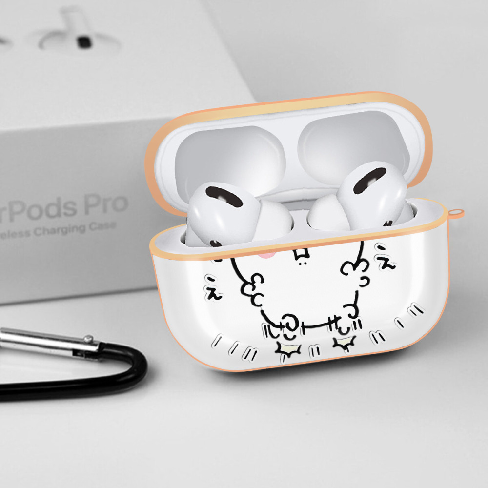 ちいかわ ちいかわ Chii-kawa chiikawa 【AirPods Pro用】ハードシェル保護ケース｜耐衝撃・防指紋・カラビナ付き商品仕様