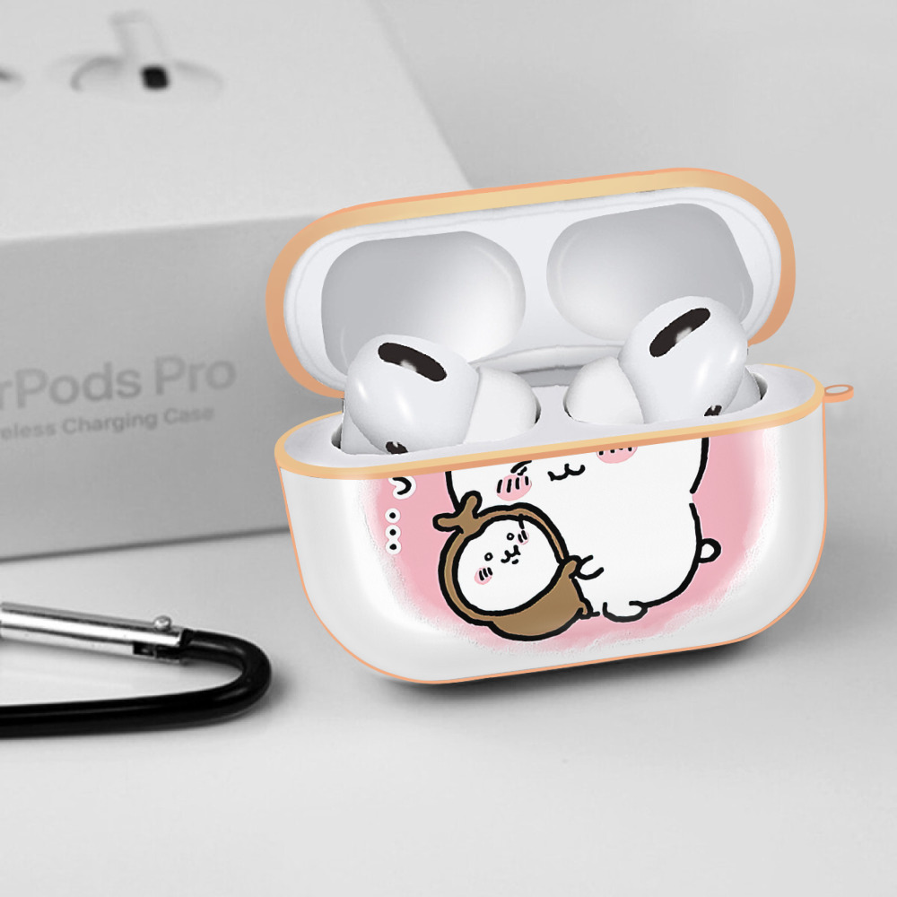 ちいかわ ちいかわ Chii-kawa chiikawa 【AirPods Pro用】ハードシェル保護ケース｜耐衝撃・防指紋・カラビナ付き商品仕様