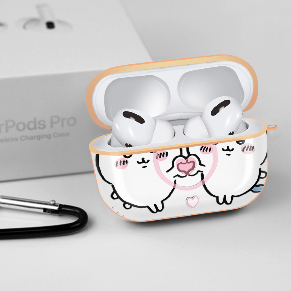 ちいかわ ちいかわ Chii-kawa chiikawa 【AirPods Pro用】ハードシェル保護ケース｜耐衝撃・防指紋・カラビナ付き商品仕様