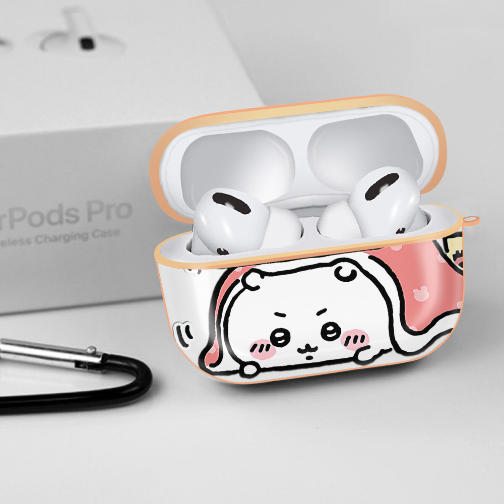 ちいかわ ちいかわ Chii-kawa chiikawa 【AirPods Pro用】ハードシェル保護ケース｜耐衝撃・防指紋・カラビナ付き商品仕様