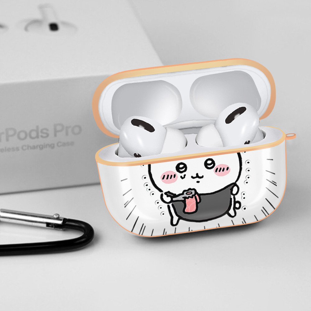 ちいかわ ちいかわ Chii-kawa chiikawa 【AirPods Pro用】ハードシェル保護ケース｜耐衝撃・防指紋・カラビナ付き商品仕様