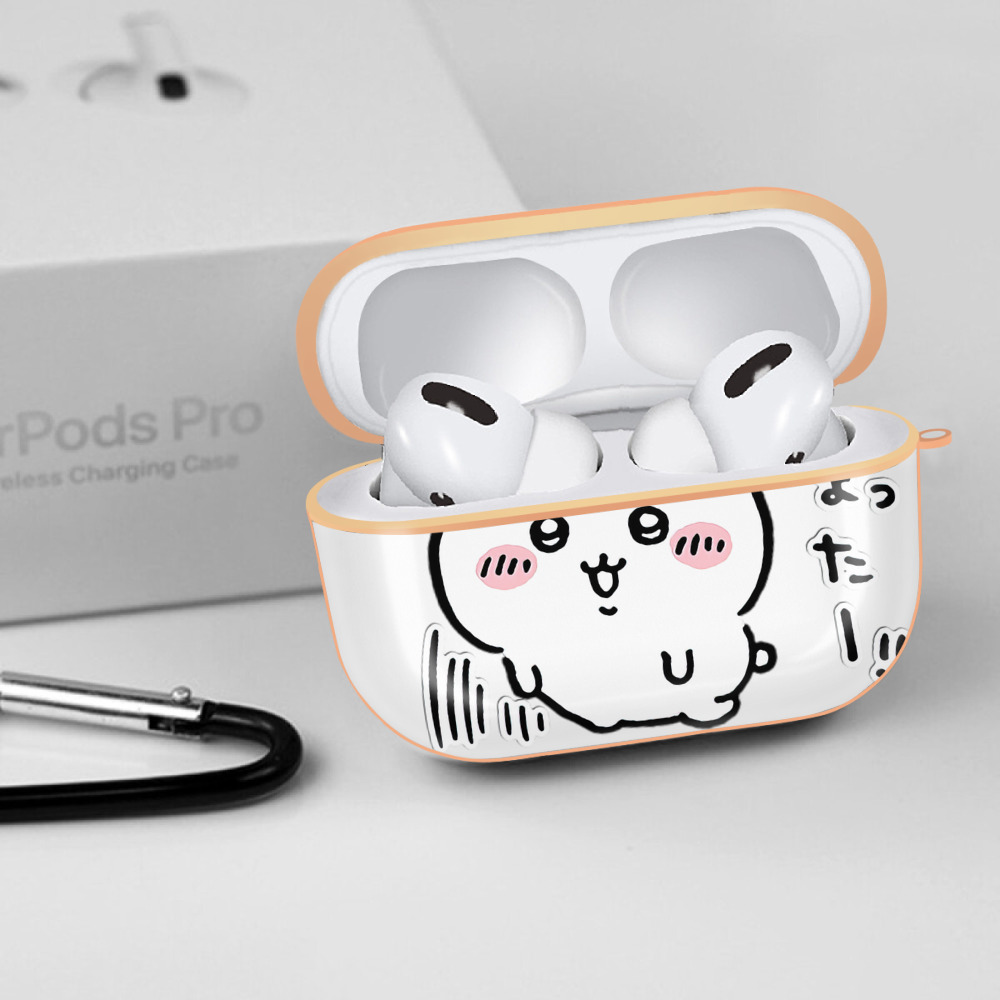 ちいかわ ちいかわ Chii-kawa chiikawa 【AirPods Pro用】ハードシェル保護ケース｜耐衝撃・防指紋・カラビナ付き商品仕様