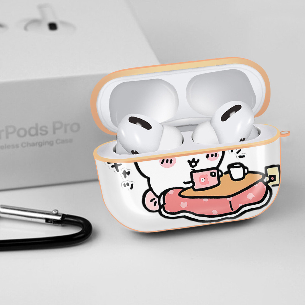 ちいかわ ちいかわ Chii-kawa chiikawa 【AirPods Pro用】ハードシェル保護ケース｜耐衝撃・防指紋・カラビナ付き商品仕様
