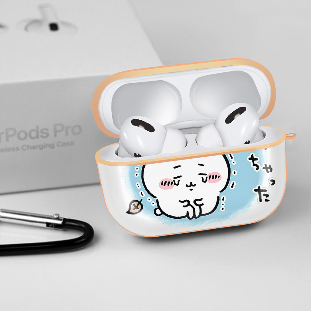 ちいかわ ちいかわ Chii-kawa chiikawa 【AirPods Pro用】ハードシェル保護ケース｜耐衝撃・防指紋・カラビナ付き商品仕様