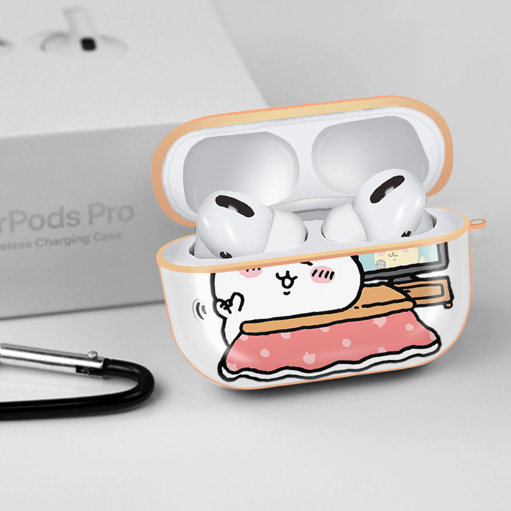 ちいかわ ちいかわ Chii-kawa chiikawa 【AirPods Pro用】ハードシェル保護ケース｜耐衝撃・防指紋・カラビナ付き商品仕様