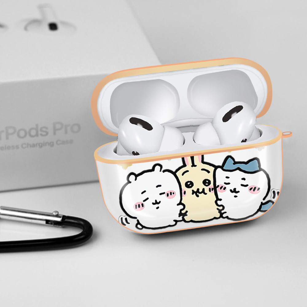 ちいかわ ちいかわ Chii-kawa chiikawa 【AirPods Pro用】ハードシェル保護ケース｜耐衝撃・防指紋・カラビナ付き商品仕様