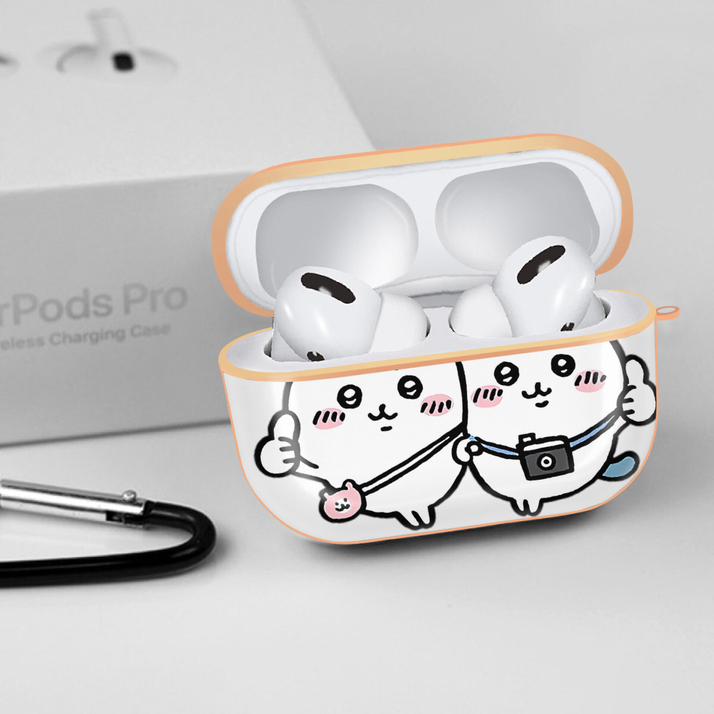 ちいかわ ちいかわ Chii-kawa chiikawa 【AirPods Pro用】ハードシェル保護ケース｜耐衝撃・防指紋・カラビナ付き商品仕様