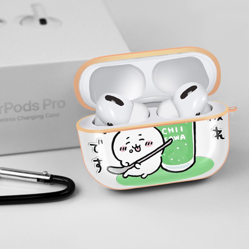 ちいかわ ちいかわ Chii-kawa chiikawa 【AirPods Pro用】ハードシェル保護ケース｜耐衝撃・防指紋・カラビナ付き商品仕様