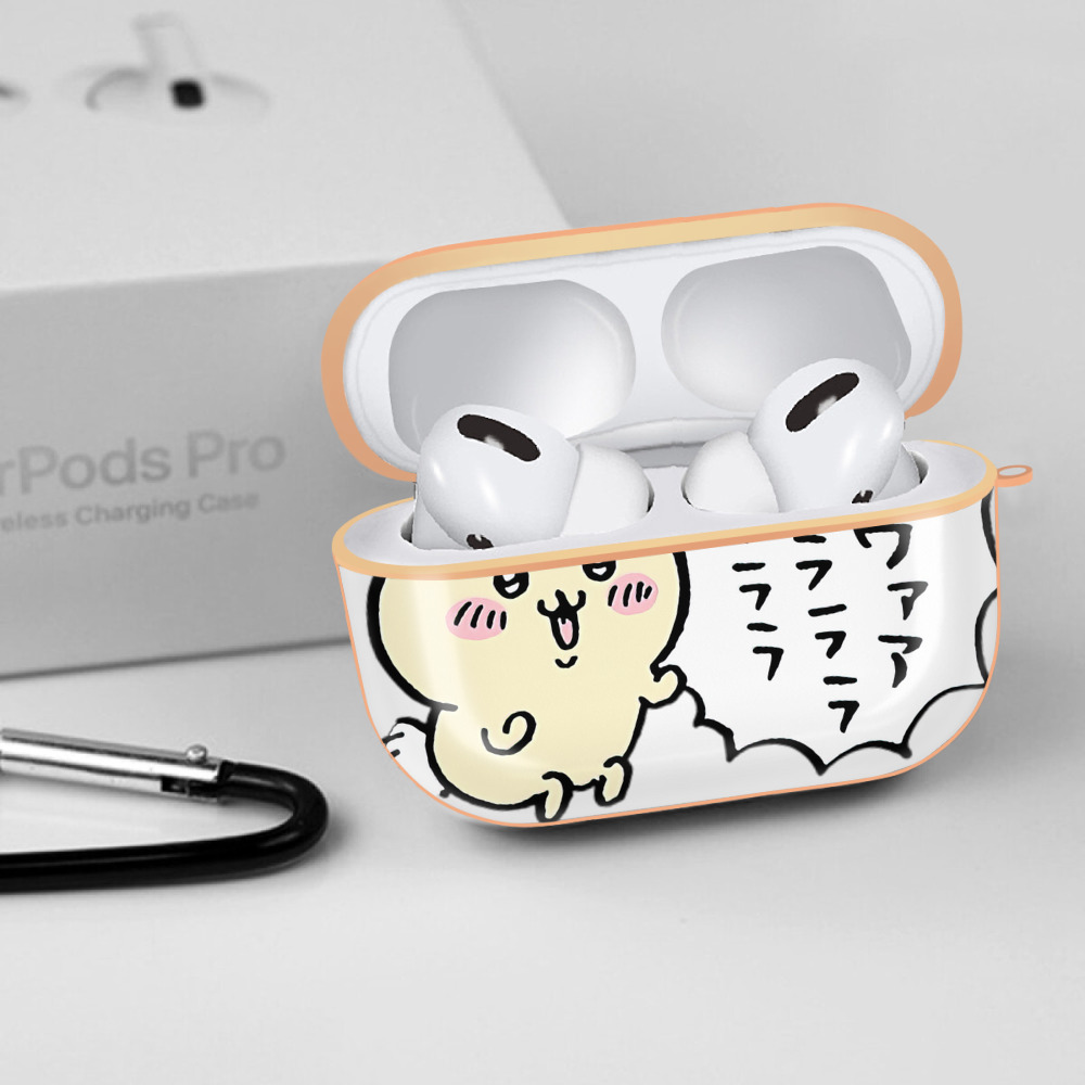 ちいかわ うさぎ Chii-kawa usagi 【AirPods Pro用】ハードシェル保護ケース｜耐衝撃・防指紋・カラビナ付き商品仕様