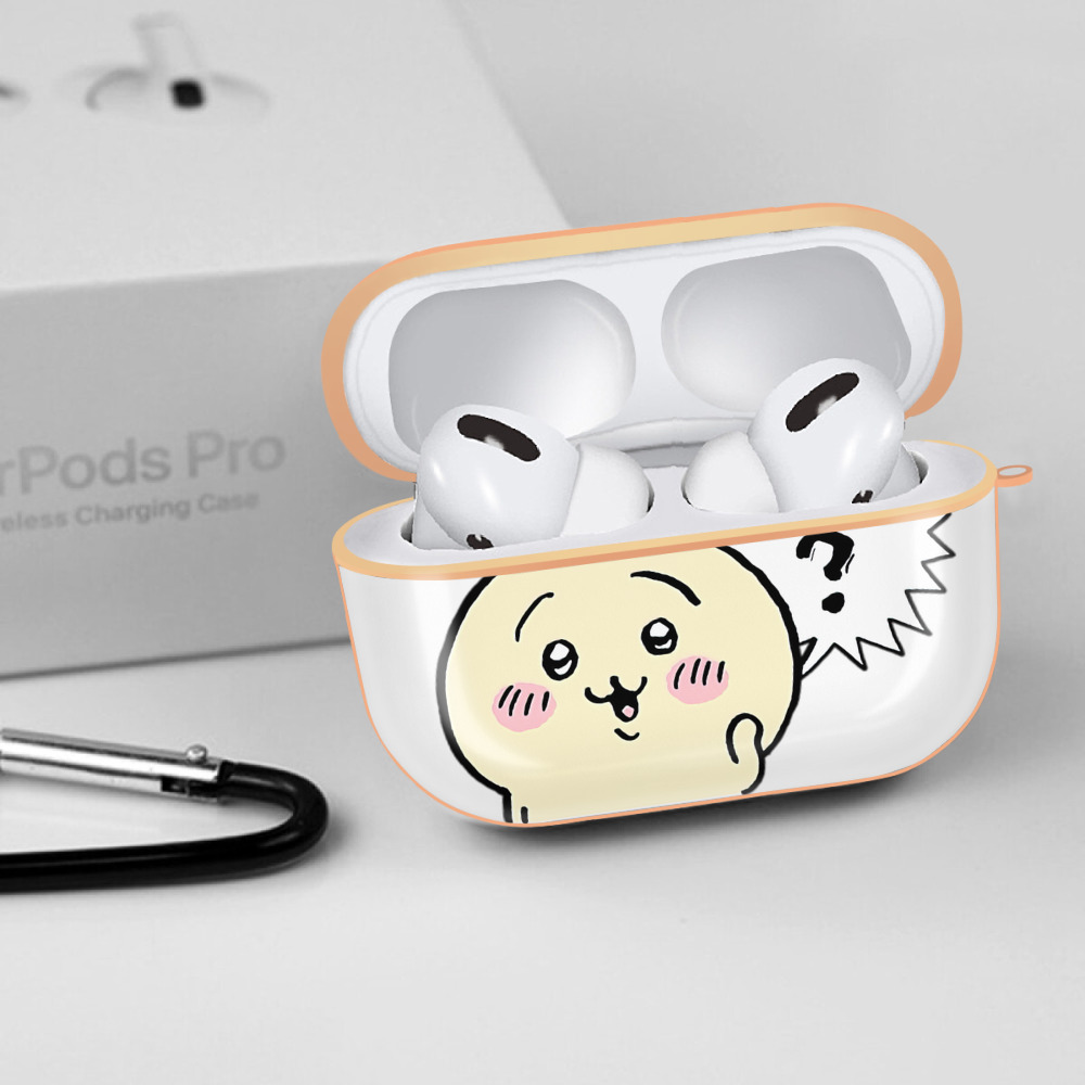 ちいかわ うさぎ Chii-kawa usagi 【AirPods Pro用】ハードシェル保護ケース｜耐衝撃・防指紋・カラビナ付き商品仕様
