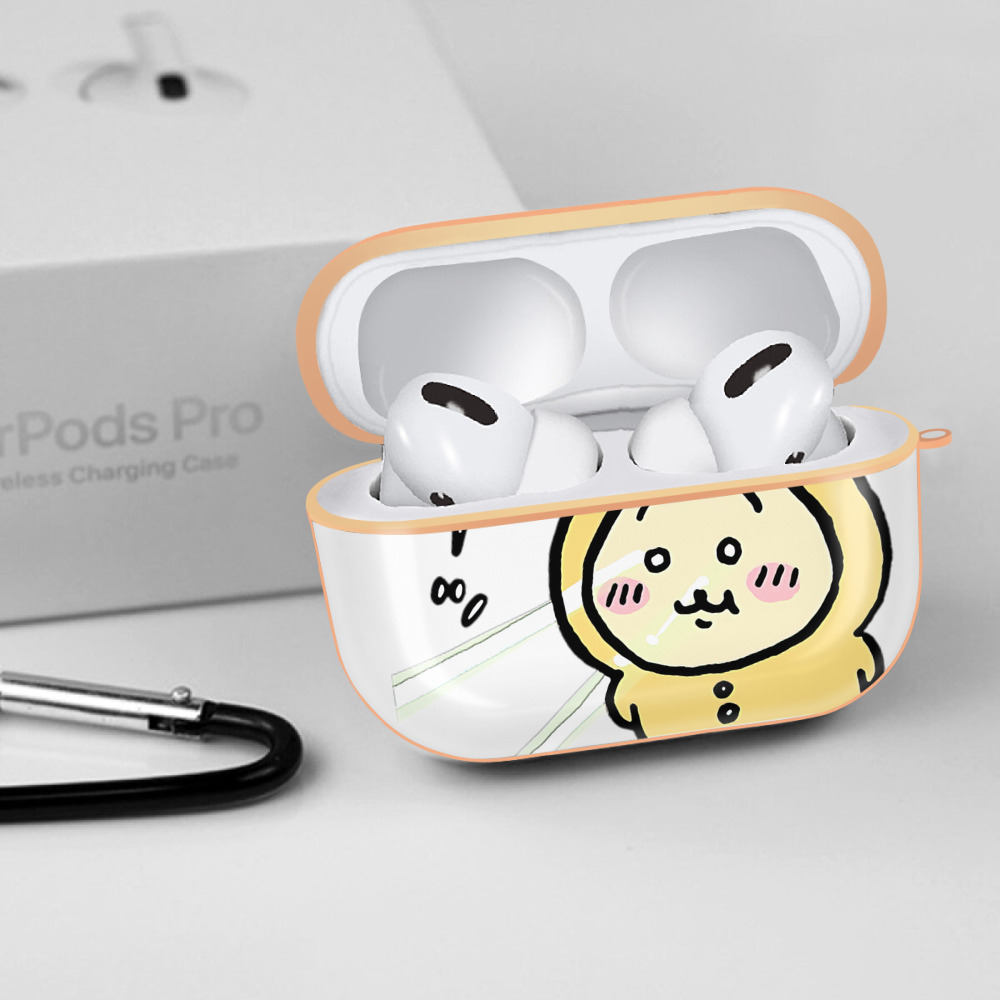 ちいかわ うさぎ Chii-kawa usagi 【AirPods Pro用】ハードシェル保護ケース｜耐衝撃・防指紋・カラビナ付き商品仕様