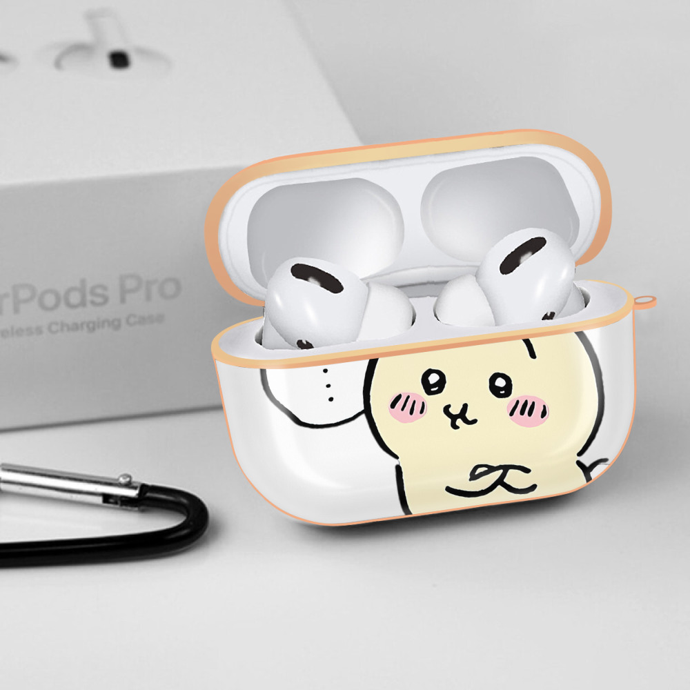 ちいかわ うさぎ Chii-kawa usagi 【AirPods Pro用】ハードシェル保護ケース｜耐衝撃・防指紋・カラビナ付き商品仕様