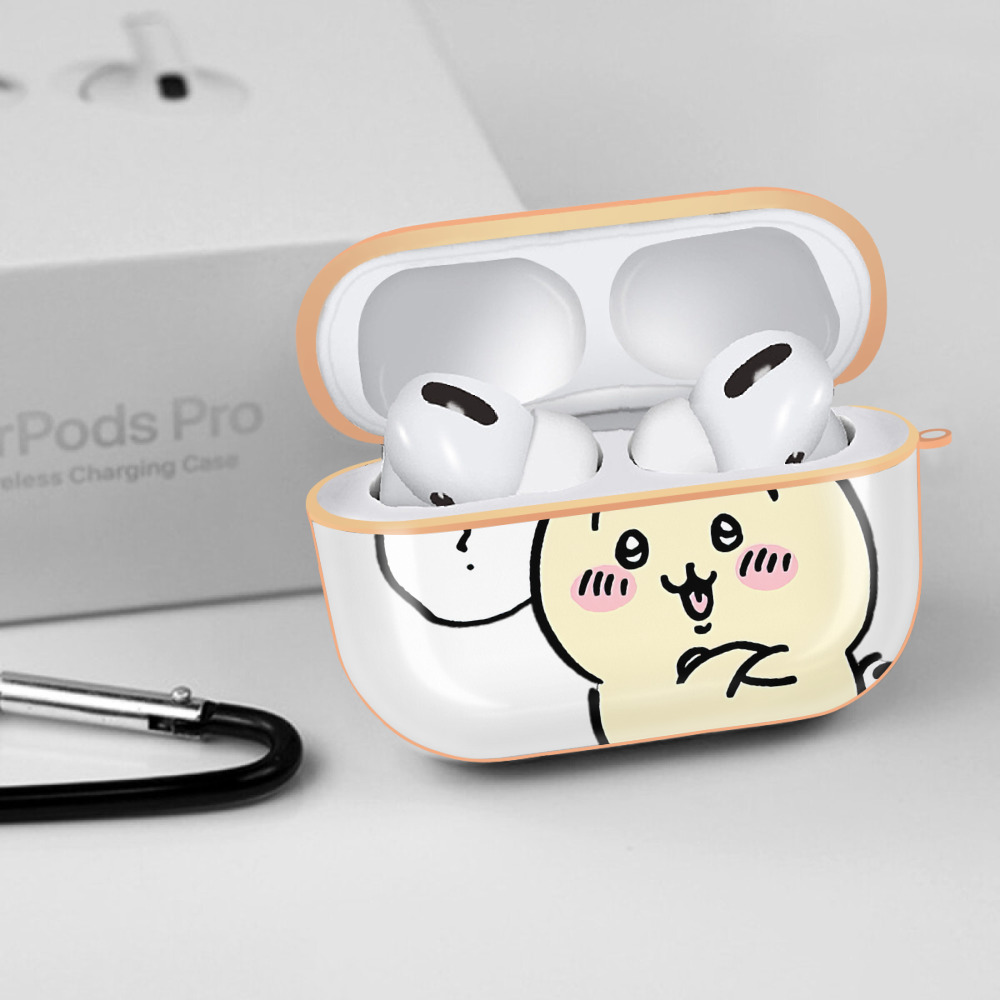 ちいかわ うさぎ Chii-kawa usagi 【AirPods Pro用】ハードシェル保護ケース｜耐衝撃・防指紋・カラビナ付き商品仕様