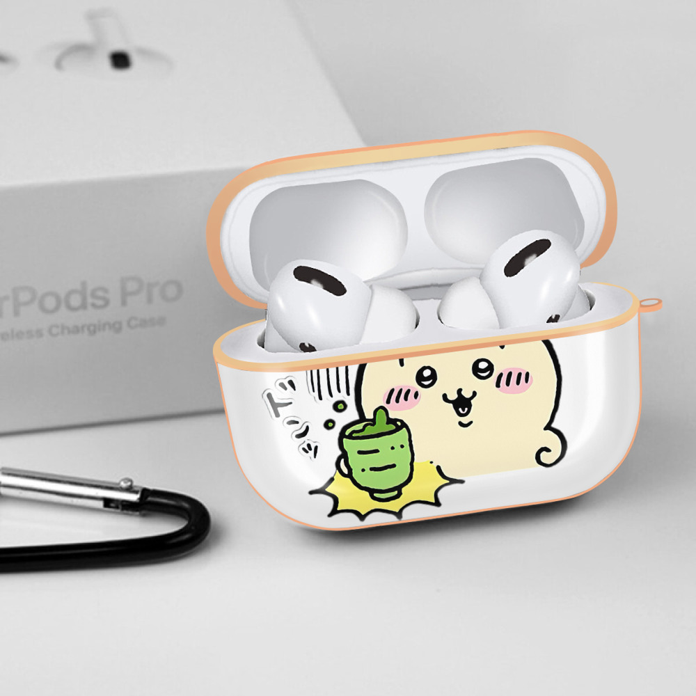 ちいかわ うさぎ Chii-kawa usagi 【AirPods Pro用】ハードシェル保護ケース｜耐衝撃・防指紋・カラビナ付き商品仕様