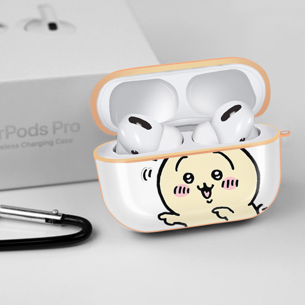 ちいかわ うさぎ Chii-kawa usagi 【AirPods Pro用】ハードシェル保護ケース｜耐衝撃・防指紋・カラビナ付き商品仕様