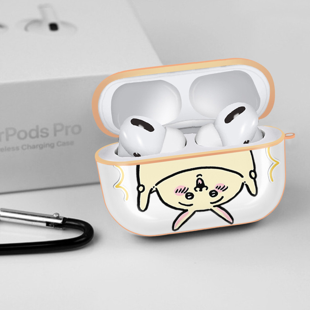 ちいかわ うさぎ Chii-kawa usagi 【AirPods Pro用】ハードシェル保護ケース｜耐衝撃・防指紋・カラビナ付き商品仕様