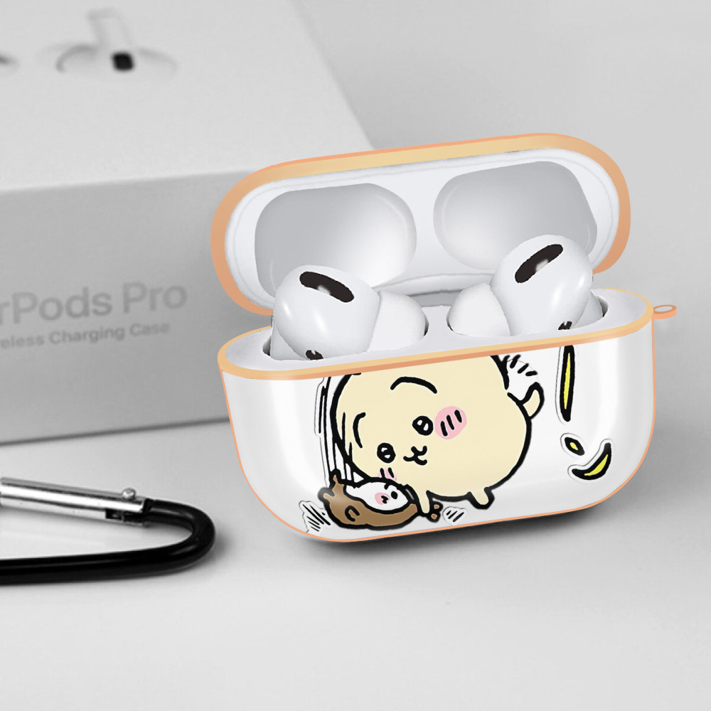 ちいかわ うさぎ Chii-kawa usagi 【AirPods Pro用】ハードシェル保護ケース｜耐衝撃・防指紋・カラビナ付き商品仕様