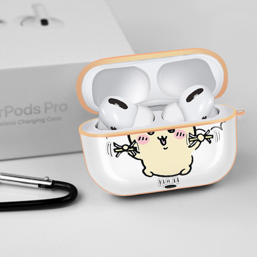 ちいかわ うさぎ Chii-kawa usagi 【AirPods Pro用】ハードシェル保護ケース｜耐衝撃・防指紋・カラビナ付き商品仕様