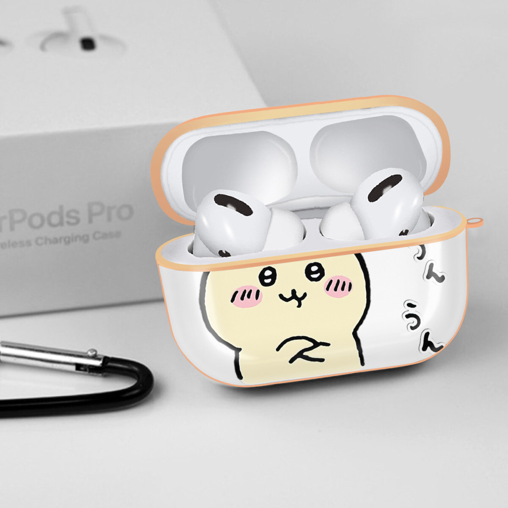 ちいかわ うさぎ Chii-kawa usagi 【AirPods Pro用】ハードシェル保護ケース｜耐衝撃・防指紋・カラビナ付き商品仕様