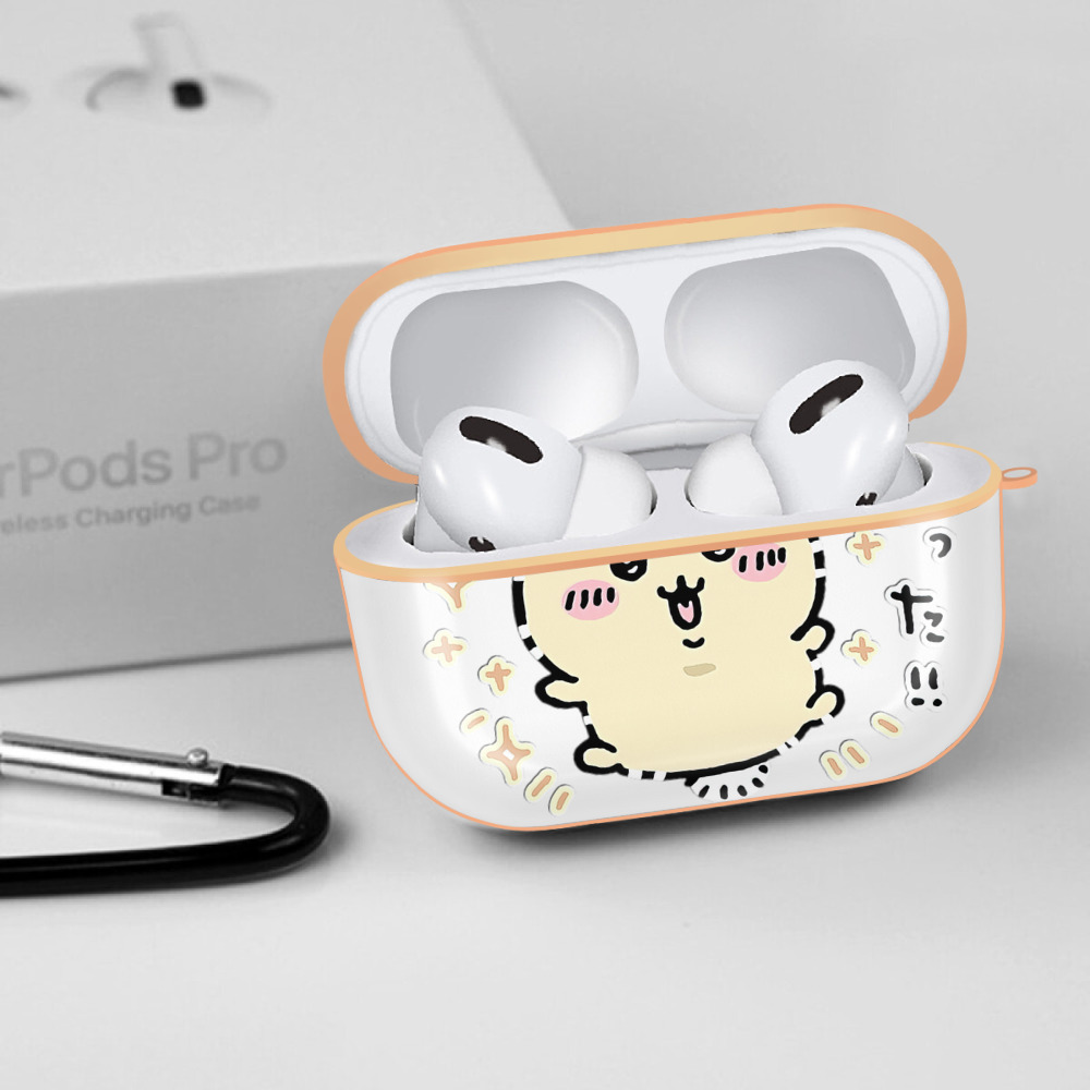 ちいかわ うさぎ Chii-kawa usagi 【AirPods Pro用】ハードシェル保護ケース｜耐衝撃・防指紋・カラビナ付き商品仕様