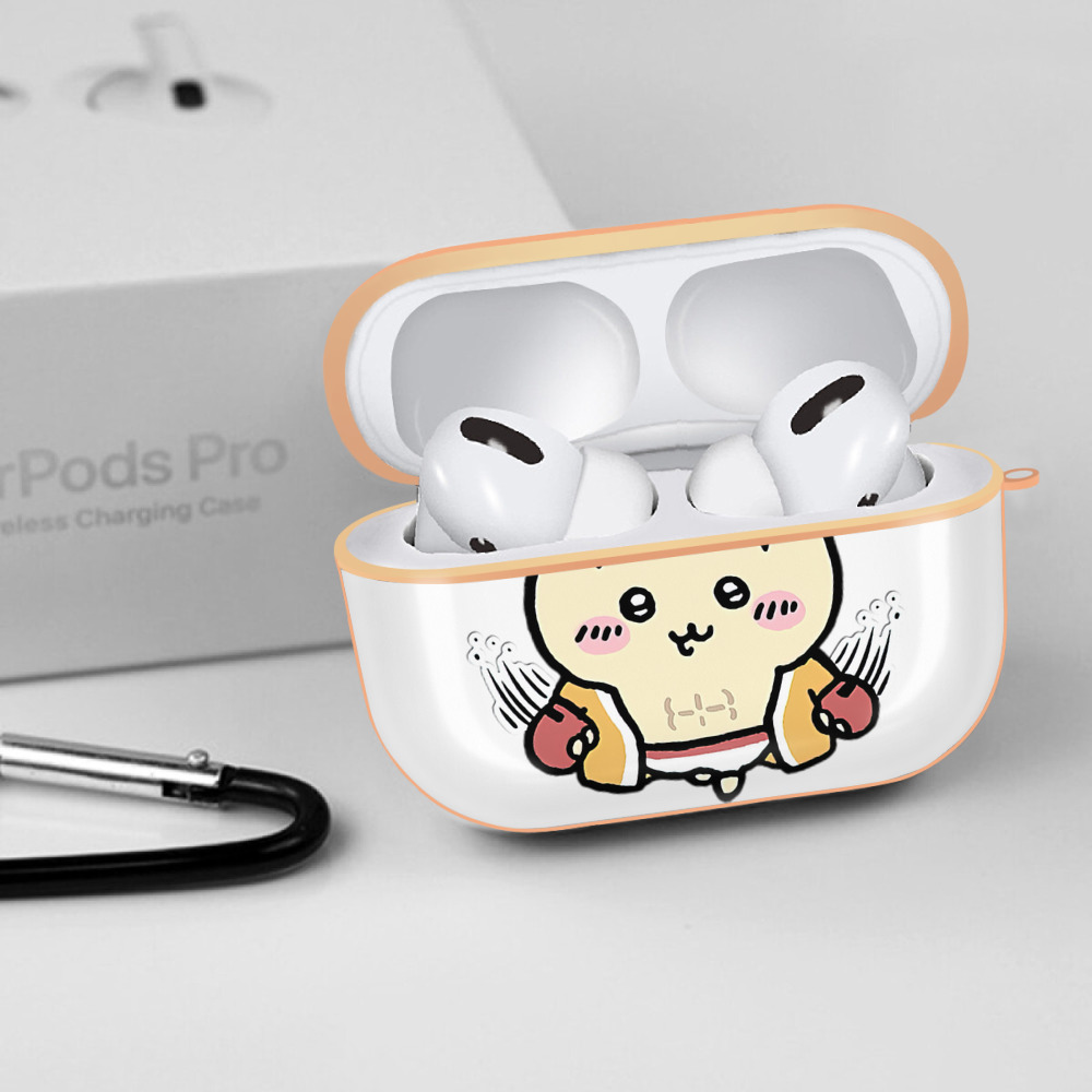 ちいかわ うさぎ Chii-kawa usagi 【AirPods Pro用】ハードシェル保護ケース｜耐衝撃・防指紋・カラビナ付き商品仕様