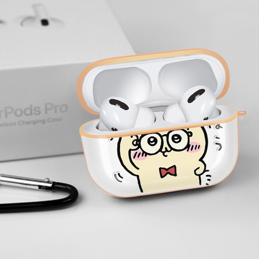 ちいかわ うさぎ Chii-kawa usagi 【AirPods Pro用】ハードシェル保護ケース｜耐衝撃・防指紋・カラビナ付き商品仕様