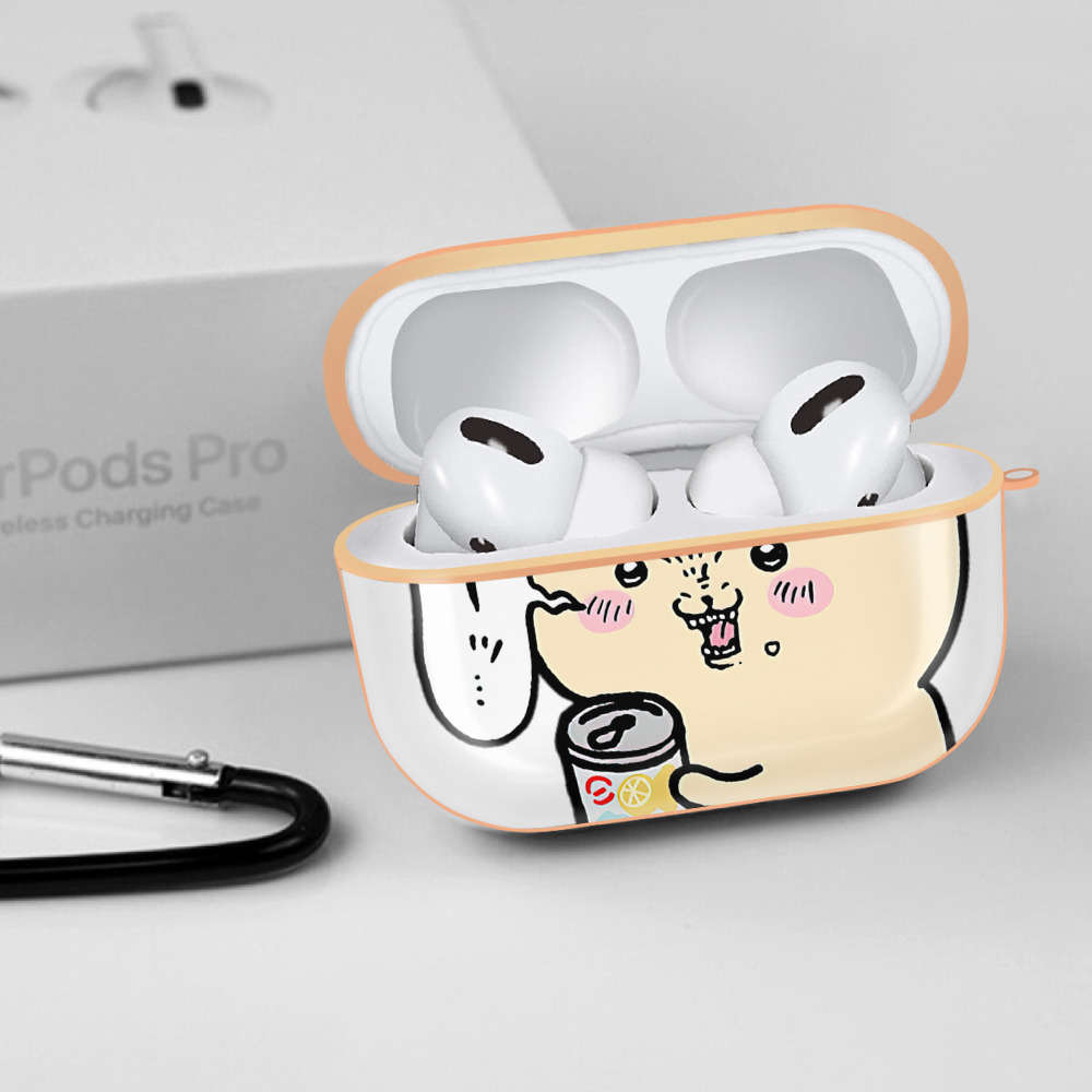 ちいかわ くりまんじゅう Chii-kawa kuri manjū 【AirPods Pro用】ハードシェル保護ケース｜耐衝撃・防指紋・カラビナ付き商品仕様