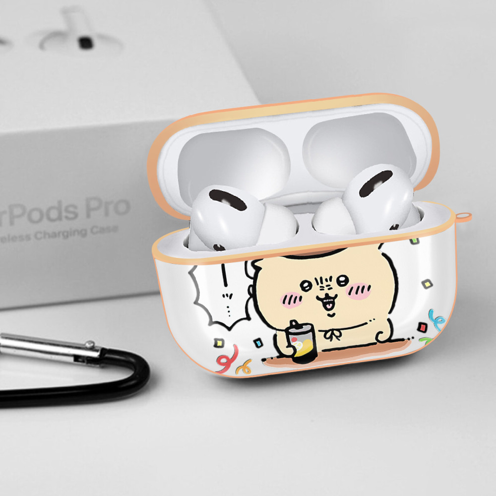 ちいかわ くりまんじゅう Chii-kawa kuri manjū 【AirPods Pro用】ハードシェル保護ケース｜耐衝撃・防指紋・カラビナ付き商品仕様