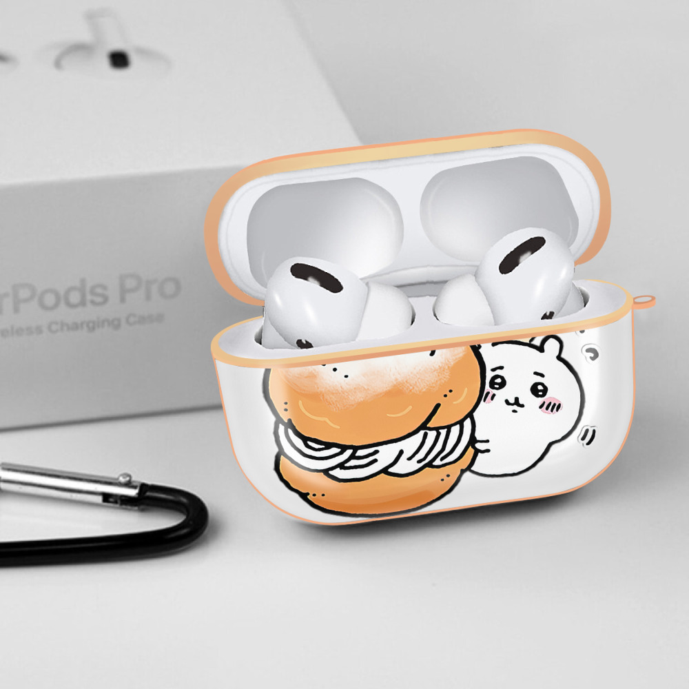 ちいかわ くりまんじゅう Chii-kawa kuri manjū 【AirPods Pro用】ハードシェル保護ケース｜耐衝撃・防指紋・カラビナ付き商品仕様