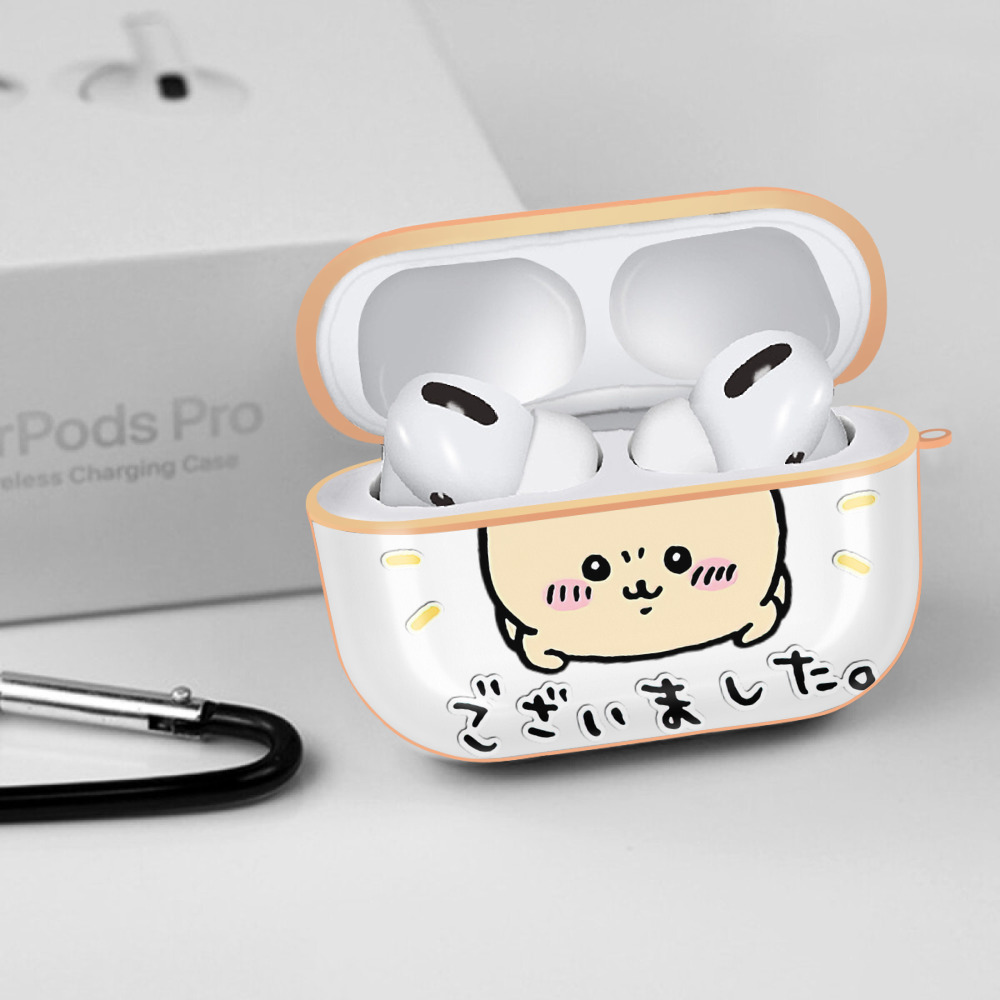 ちいかわ くりまんじゅう Chii-kawa kuri manjū 【AirPods Pro用】ハードシェル保護ケース｜耐衝撃・防指紋・カラビナ付き商品仕様