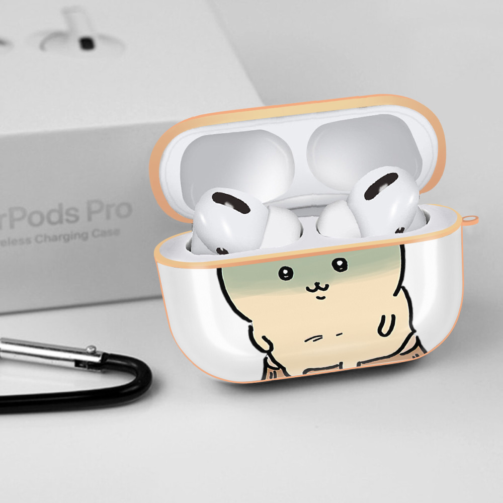 ちいかわ くりまんじゅう Chii-kawa kuri manjū 【AirPods Pro用】ハードシェル保護ケース｜耐衝撃・防指紋・カラビナ付き商品仕様