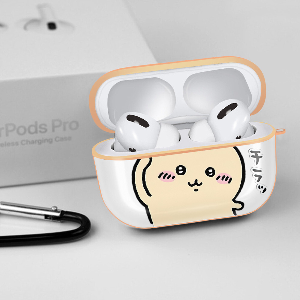 ちいかわ くりまんじゅう Chii-kawa kuri manjū 【AirPods Pro用】ハードシェル保護ケース｜耐衝撃・防指紋・カラビナ付き商品仕様
