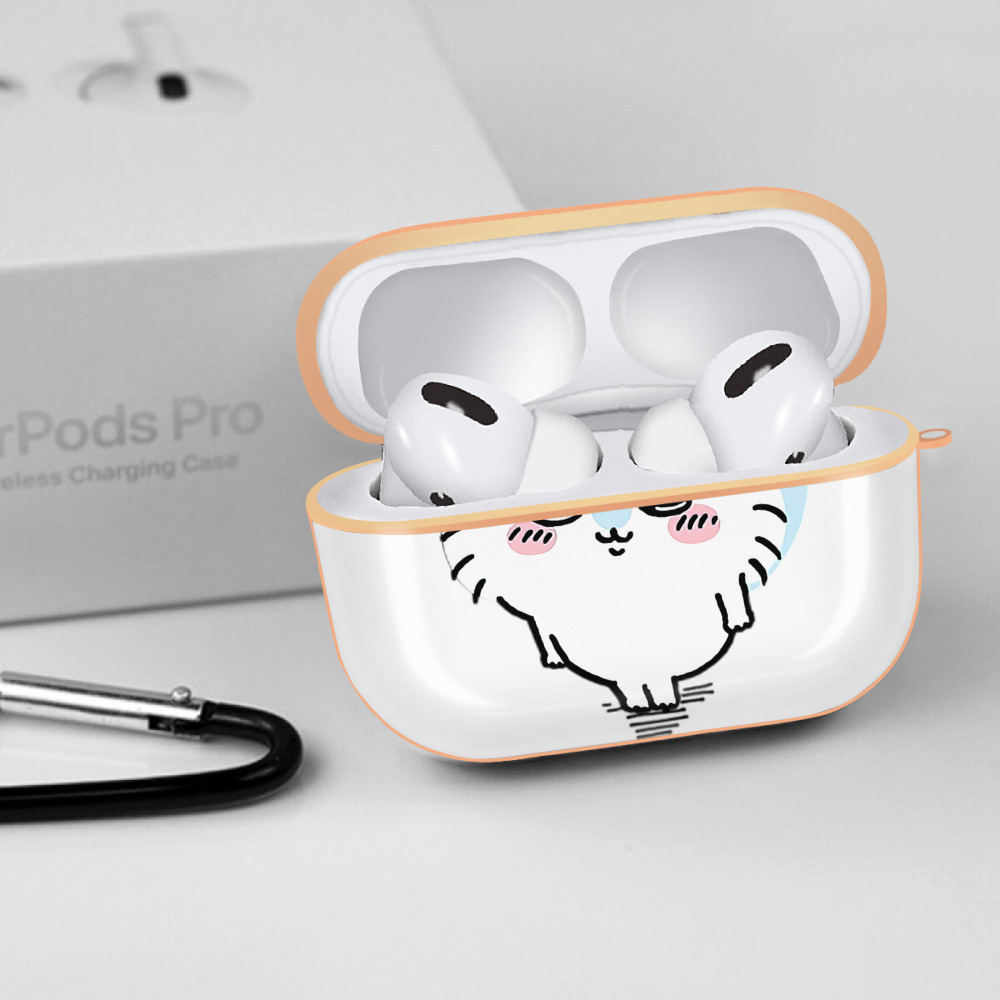 ちいかわ モモンガ Chii-kawa Momonga 【AirPods Pro用】ハードシェル保護ケース｜耐衝撃・防指紋・カラビナ付き商品仕様