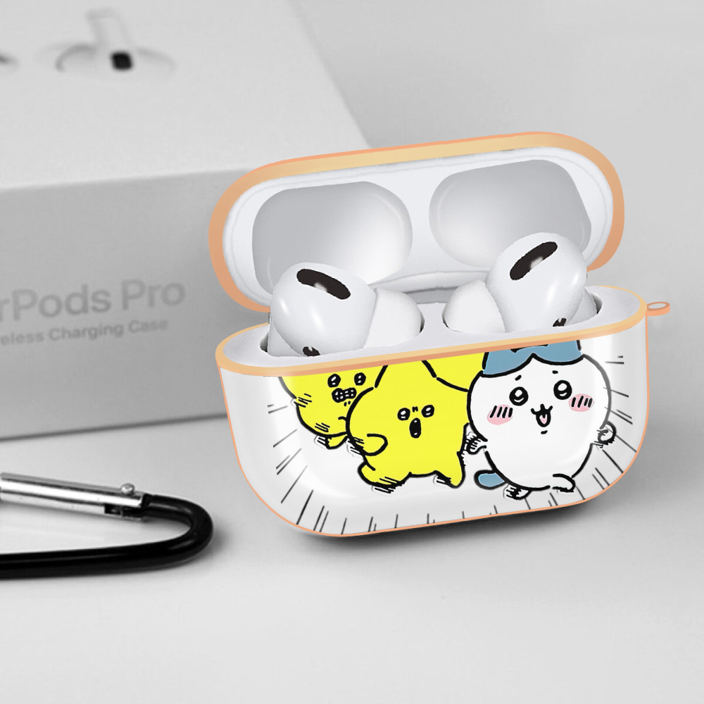 ちいかわ 流れ星 Chii-kawa Shooting star 【AirPods Pro用】ハードシェル保護ケース｜耐衝撃・防指紋・カラビナ付き商品仕様