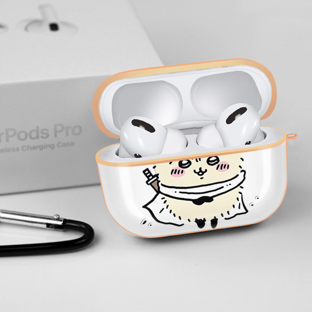 ちいかわ ラッコ Chii-kawa Sea otter 【AirPods Pro用】ハードシェル保護ケース｜耐衝撃・防指紋・カラビナ付き商品仕様
