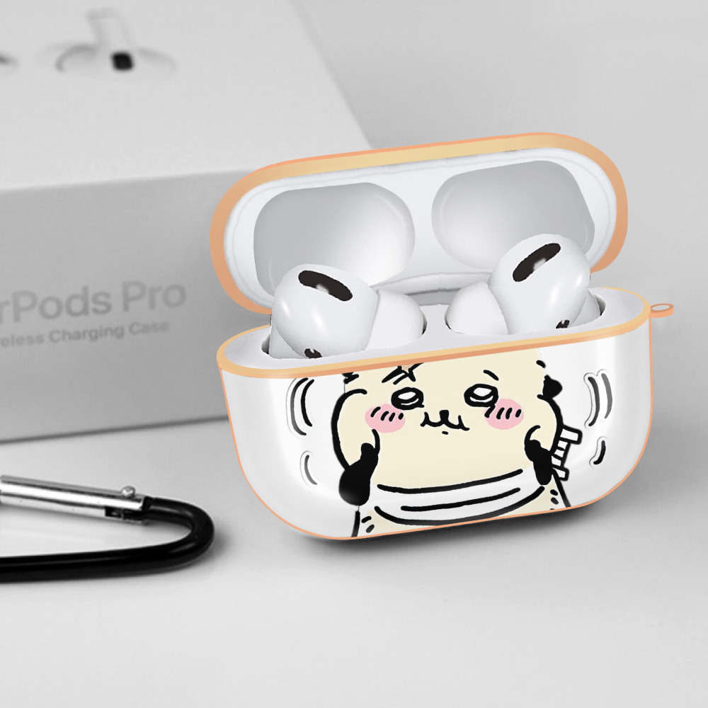 ちいかわ ラッコ Chii-kawa Sea otter 【AirPods Pro用】ハードシェル保護ケース｜耐衝撃・防指紋・カラビナ付き商品仕様