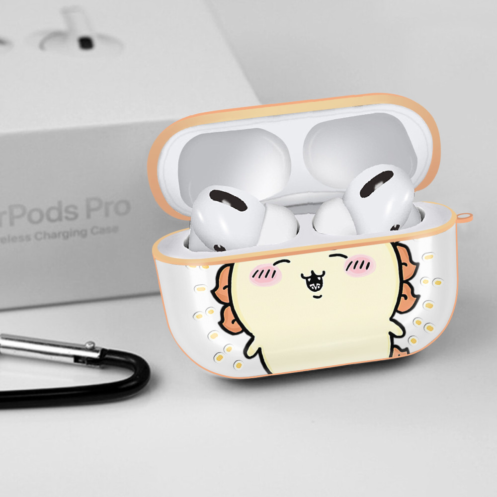 ちいかわ シーサー Chii-kawa Shisa 【AirPods Pro用】ハードシェル保護ケース｜耐衝撃・防指紋・カラビナ付き商品仕様